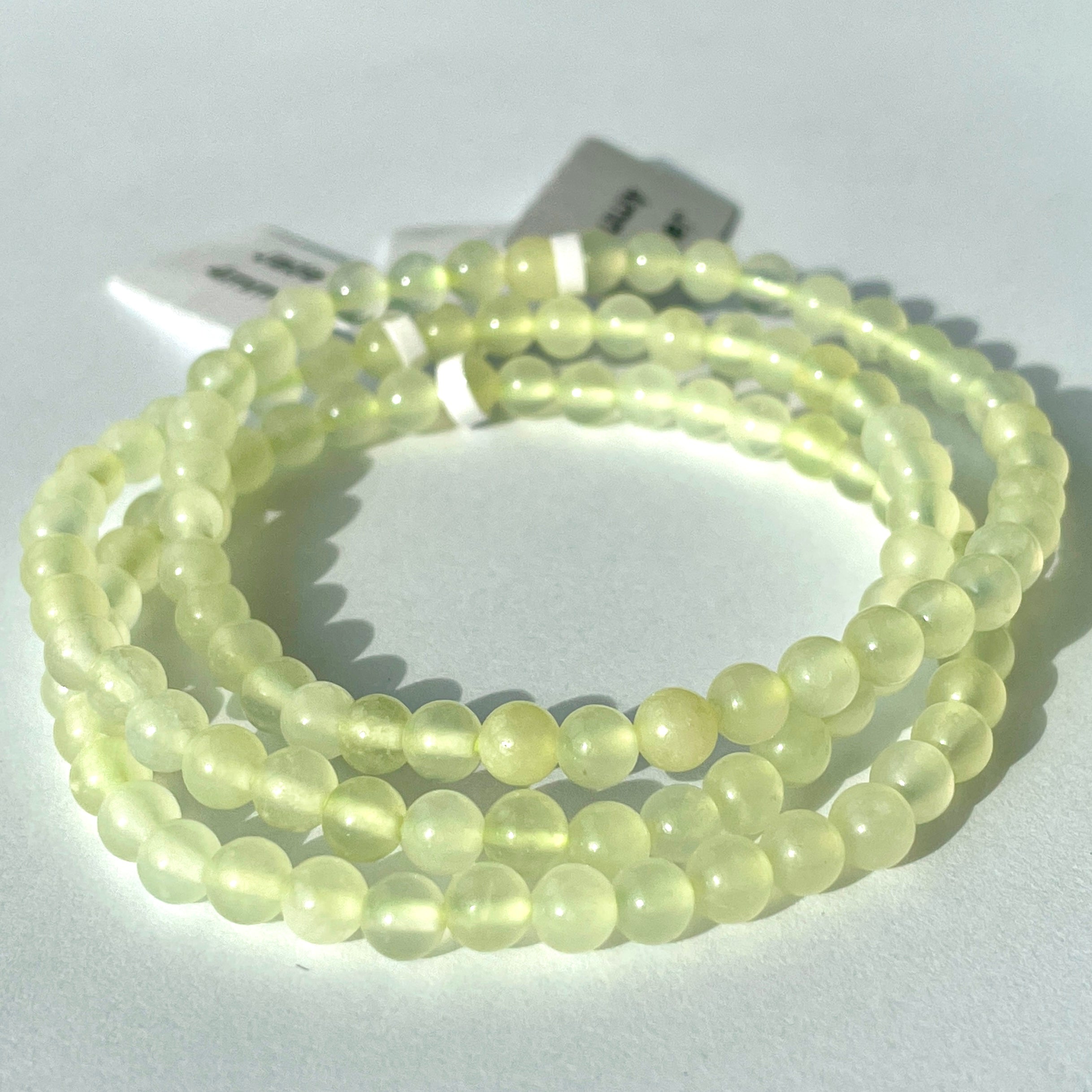 Jade - Bead Bracelet - 4mm Jade - Bead Bracelet - 4mm